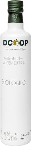 DCOOP Huile d'olive vierge extra BIO– Coupage, Premium, Bio, au goût fruité avec une légère note épicée. Idéale pour une consommation à cru. Bouteille de 500 ml.