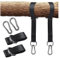 Hammock Straps Tree Swing (Set of 2) Hammock Chair Hanging kit, Boxing Punch Bag Sling Hanger Black
