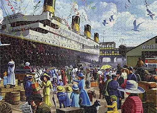AveJoys 1000 Piece R.M.S. Titanic Jigsaw Puzzle Age 8+ - 27.56 x 19.69 Inch, Educational Game Challenge Toy for Adults & Kids