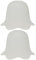 SOLUSTRE 2st Lampenschirm Aus Glas Deckenleuchte Lampenschirm Kronleuchter Lampenschirm Pendelleuchtenschirm Trommel Lampenschirm Hängelampenschirm Weiß Downlight Persönlichkeit E27