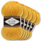 Alize 5 x 100 g Lanagold Wolle | 53 Auswahl | Stricken Häkeln Wolle (216 | Gelb)