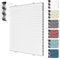 HOMEDEMO Wabenplissee Plissee ohne Bohren Klemmfix Verdunklung Thermo Zweifarbig Weiß 70 x 120cm(BxH) Faltrollo 100% Blickdicht, Sonnenschutz & Schallschutz Plisseerollo für Fenster & Tür