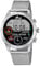 Lotus Herren Smartwatch aus Edelstahl in der Farbe Silber mit einem Gehäusedurchmesser von 44,35mm, Wasserdichtigkeit: 1 ATM, 50047/1