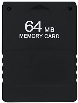 Wigearss Carte Mémoire de Jeu Haute Vitesse 64MB pour Sauvegarde sur Console PS2