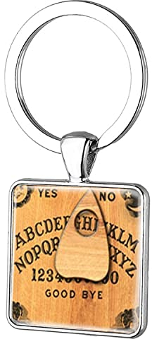 Tarotkarte Ouija Board Schlüsselanhänger Gothic Spirit World Case für Kingdom Hearts Schmuck Männer Frauen Schlüsselanhänger, weiß, L