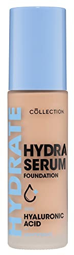 Collection Cosmetics Hydra Serum Foundation, Breathable Formula for Glowy Skin, 30ml, Biscuit