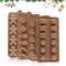 4 Pezzi Natale Stampi in Silicone, Stampi in Silicone per Caramelle, Stampi per Biscotti per Bambini, Cioccolatini Natale Stampo per Fare Cioccolatini Caramelle Torte Gelatine