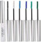 Allbestaye Bunte Mascara Set Wimperntusche Wasserfest Feiner Pinsel Grün Schwarz Weiß Wimpern Long-lasting (6 Colors)