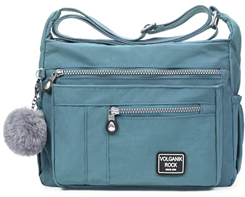 VOLGANIK ROCK Umhängetasche Damen RFID Handtasche Leichte Mehrere Taschen Schultertasche Tasche Damen Reisetasche Einkaufstasche