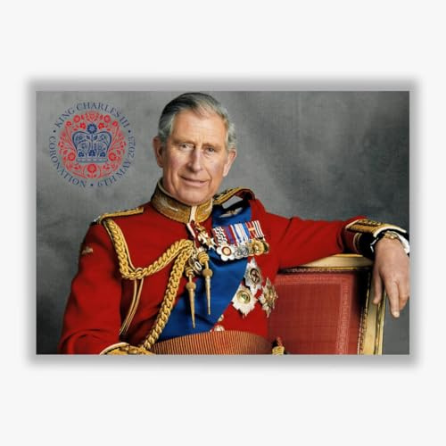 King Charles III Krönung 6. Mai 2023 Gedenkkunstwerk, UK Krönung, Poster Kunstdruck nur groß
