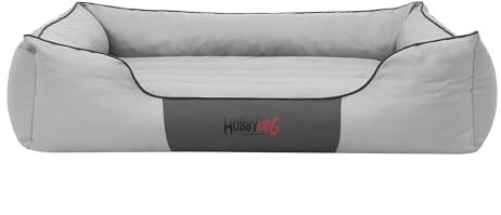 Bjird Hundebett - Hundekorb für kleine mittelgroße & große Hunde - Hundekissen - Hundesofa - Bezug abnehmbar und waschbar - Comfort - Größe: XL/XXL - Aschgrau