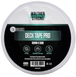 Walther Strong Deck Tape Pro - 50mm x 50m Superior Non-Butyl Joist Flashing for Wood Decks, Beams, Roof and Outdoor Construction - Weather-Resistant & Waterproof