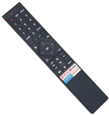 ERF3A72 télécommande remplacée par la Voix -VINABTY-fit pour télécommande de téléviseur Hisense 55U8QF 65U8QF 55U71QF 55U7QF 50U7QF 65U7QF HE50A6900FUWTS HE65A6900FUWTS 50A690FEVS ERF3A72