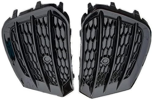 IONZS Auto Front Kühlergrill für Audi Q3 2016 2017 2018,Mesh-Grill für die Stoßstange,Vorne Kapuze Kühlergrill,Mittelnetz Grilles