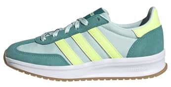 adidas Mujer Run 70S 2.0 Shoes, Halo Mint/Hi-Res Yellow/Pure Teal, 38 2/3 EU