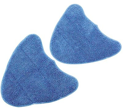 Cabilock 2pcs Steam Mop Cleaning Pads Replacement Microfiber Covers Blue Washable Reusable Compatible Vax Steam Cleaner for Home Floor Cleaning