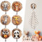 ZEPIQOR 6 unidades de percheros infantiles, Ganchos de Madera Autoadhesivos, Percheros con Forma de Animal para Niños, Ganchos de Pared de Madera, Regalo Decorativo para Habitación Infantil