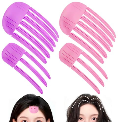 Pipihome Clip de volumen para raíces, 4 rizadores de pelo con volumen natural, clip de volumen para la línea del cabello, Pinza para el cabello para levantar raíces