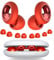 Tapones oídos ruido dormir,tapones para dormir,45dB cancelación de ruido,silicona reutilizable con 8 puntas en 4 tamaños | Protección auditiva (Rojo, 4 tamaños (1 set))
