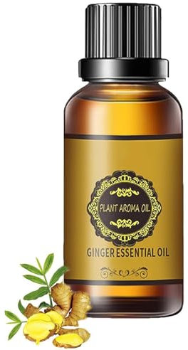 Ingwer Massageöl,Natürliches Ingwer Öl,Massageöl Muskelentspannung,Ingwer ätherisches öl - für Entspannen, Massieren Gelenkschmerzen Linderung,Sinnliches massage öl (1)
