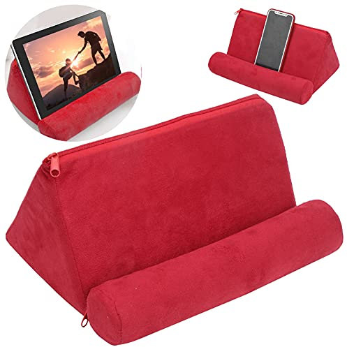 Pillow Tablet Stand,Mobile Phone Support Bed Rest Cushion Tablet Reading Holder,Multi-Angle Phone Pillow Lap Stand Holder for Table Reader