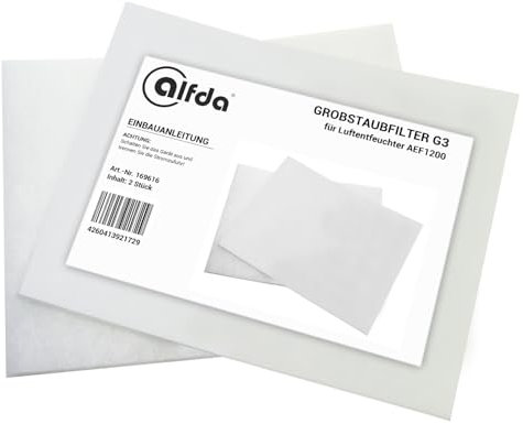 2-er Pack Grobstaubfilter G3 für alfda Luftentfeuchter AEF1200/AEF2000/AEF2000W (AEF1200)
