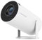 Mini Projector Upgraded HY300PRO 4k Support 1080P Ready 260ANSI Android11 Dual WIFI6 Allwinner H713 BT5.0 Manual Focus Auto Keystone Voice180 Rotation Remote Home Cinema Projector