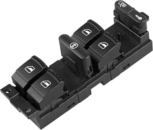 Botón elevalunas Interruptor Maestro Ventana Para VW Para Passat B5 Para Golf 4 Para Jetta MK4 Para Seat Toledo II 1M2 Leon Interruptor 1J4959857B Interruptor Botonera Elevalunas(Child Lock)