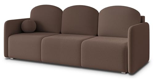 Masseno Sofa SUVI III Q mit Schlaffunktion, Sofa mit Bettkasten, Wohnzimmersofa, Couch, Soffa, Bettsofa, Couchgarnitur- Braun, Quelle 25