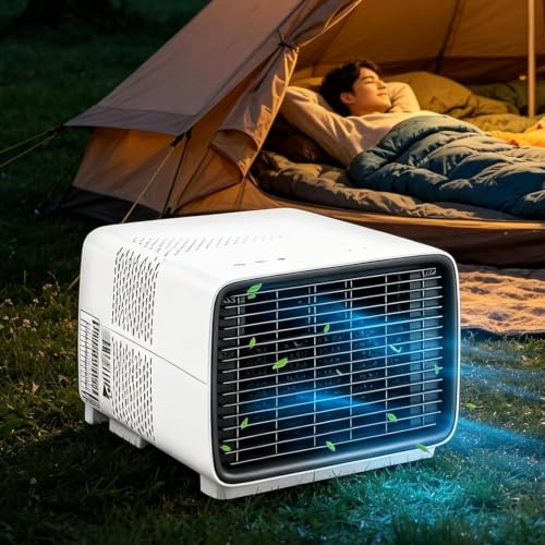 WEIZIIA 2700 BTU Portable Air Conditioner, 280W Camping AC Unit for Caravan