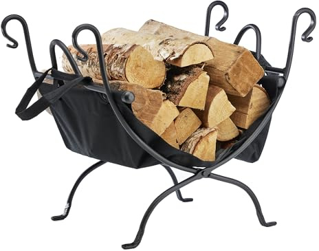 Uniflame Deluxe Wrought Iron Log Holder