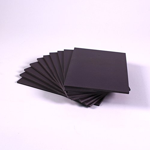 Grey Lino Printing Block for Art & Modelling 150mm x 200mm Soft Flexible Linoleum Sheets Pack of 10 by BCreative ®