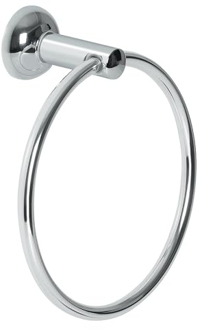 Spirella Campagne Chrome Plated Metal Towel Ring, 16 x 16 x 7 cm