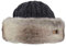 Barts Unisex Fur Cable Bandhat Baskenmütze, Grau (Rabbit 0009), One Size (Herstellergröße: Uni)