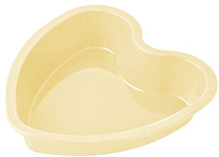 Zenker Herzbackform CANDY, Kuchenform aus Silikon, Backform für eindrucksvolle Kreationen, hochwertige Silikon-Kuchenform (Farbe: Creme) Menge: 1 Stück