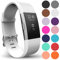 Yousave Accessories Compatible Strap for FitBit Charge 2, Silicone Sport Wristband for the FitBit Charge 2 - (Large - Single Pack, White)