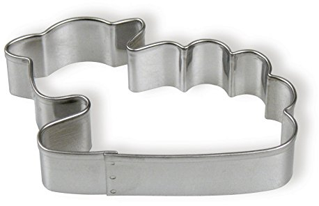 Christliche Geschenkideen Oster-Lamm Ausstechform aus Weißblech, ca. 4 x 6,5 cm, Pulverbeschichtet, 10 Stück