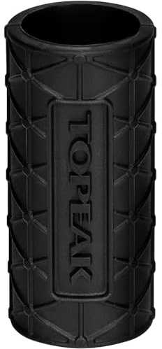 Topeak Silikonschutzhülle CO2 Sleeve 16G für CO2-Gewindekartuschen aus Silikon in der Farbe Schwarz 2er Pack, Maße: 2,8cm x 2,8cm x 5,9cm, 15712011