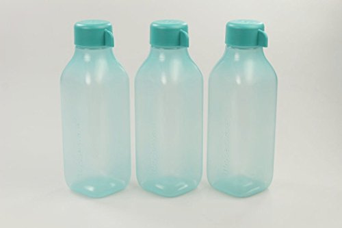 TUPPERWARE To Go Eco 500 ml türkis (3) EcoEasy quadtratisch Flasche 28639