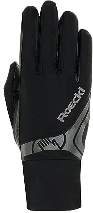 Roeckl Sports Reithandschuh Melbourne, Turnier Sommer Handschuh, Schwarz 8.5