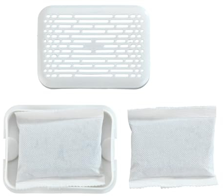 WENKO Neutralizador de olores universal - para la nevera, el cubo de basura, etc., Polipropileno, 11 x 2 x 8.5 cm, Blanco