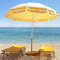 ACXZ Sombrilla de Playa Parasol a Rayas de 240 cm, sombrilla de Patio Redonda, sombrilla de jardín al Aire Libre, Poste de Hierro, per hosteleria Piscina, 8 Varillas (sin Base)