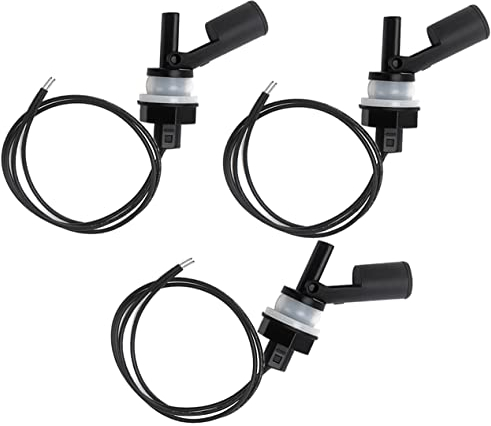 3 Pezzi 10W Sensore di Livello dell'Acqua, KUOQIY PP Interruttore a Galleggiante Liquido di Montaggio Laterale, Sensore di Galleggiamento Liquido Orizzontale per Acquario, Piscina