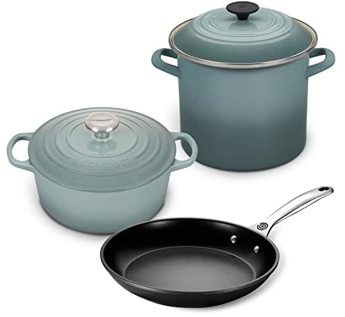 Le Creuset 5-Piece Oven and Stovetop Cookware Set - Sea Salt