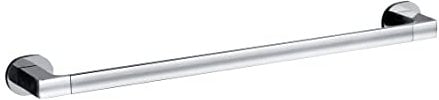 WENKO UV-Loc® Badetuchstange UNO Maribor, Wand-Handtuchhalter aus Zinkdruckguss zum Befestigen ohne Bohren mit innovativem Klebesystem, ideal zum Trocknen und Aufbewahren, 63,5 x 5 x 7,5 cm, Chrom