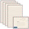 Better Office Products Vintage Luftpost Mini Schreibwaren-Set, 100-teiliges Set (50 linierte Blätter + 50 passende Umschläge), 14 x 21 cm, Design, doppelseitiger Druck, doppelseitiges liniertes