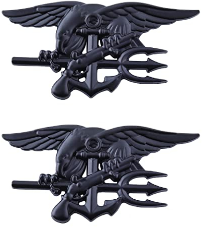 Navy-Seals Emblem Auto Aufkleber Adler Auto Logo Deko Auto Aufkleber (Schwarz)