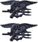 Navy-Seals Emblem Auto Aufkleber Adler Auto Logo Deko Auto Aufkleber (Schwarz)