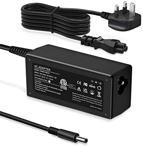 45W Dell Laptop Charger,19.5V 2.31A AC Adapter for Dell Inspiron 11 13 14 15 17 3000 5000 7000 Series 3147 3148 3152 3451 3452 3458 3459 5458 5368 5378 5379 5559 5759