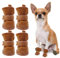 ACTOYS Hundeschuhe, 4 Stück Hundeschuhe Pfotenschutz, Hunde Schuhe Outdoor Indoor mit Rutschfester Sohle, Plüsch Hundestiefel, Hundeschuhe Winter für Kleine und Mittlere Hunde